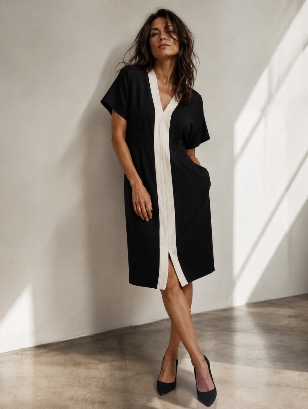 IRIS SETLAKWE BLACK DRESS SIZE MEDIUM